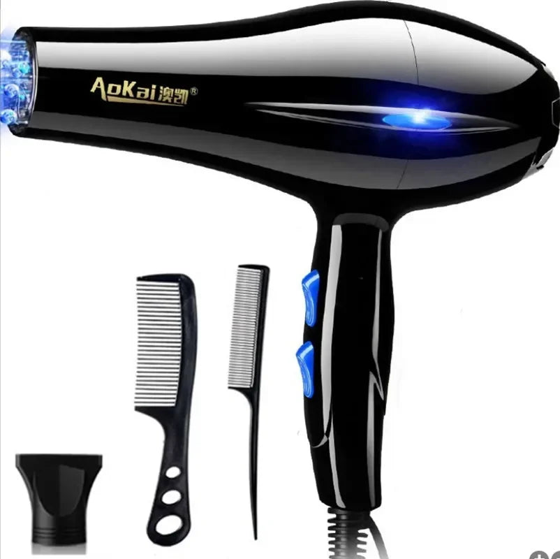 220V Hair Dryer Professional 2200W Gear Strong Power Blow Hair Dryer Brush for Hairdressing Barber Salon Tools Hair Dryer Fan