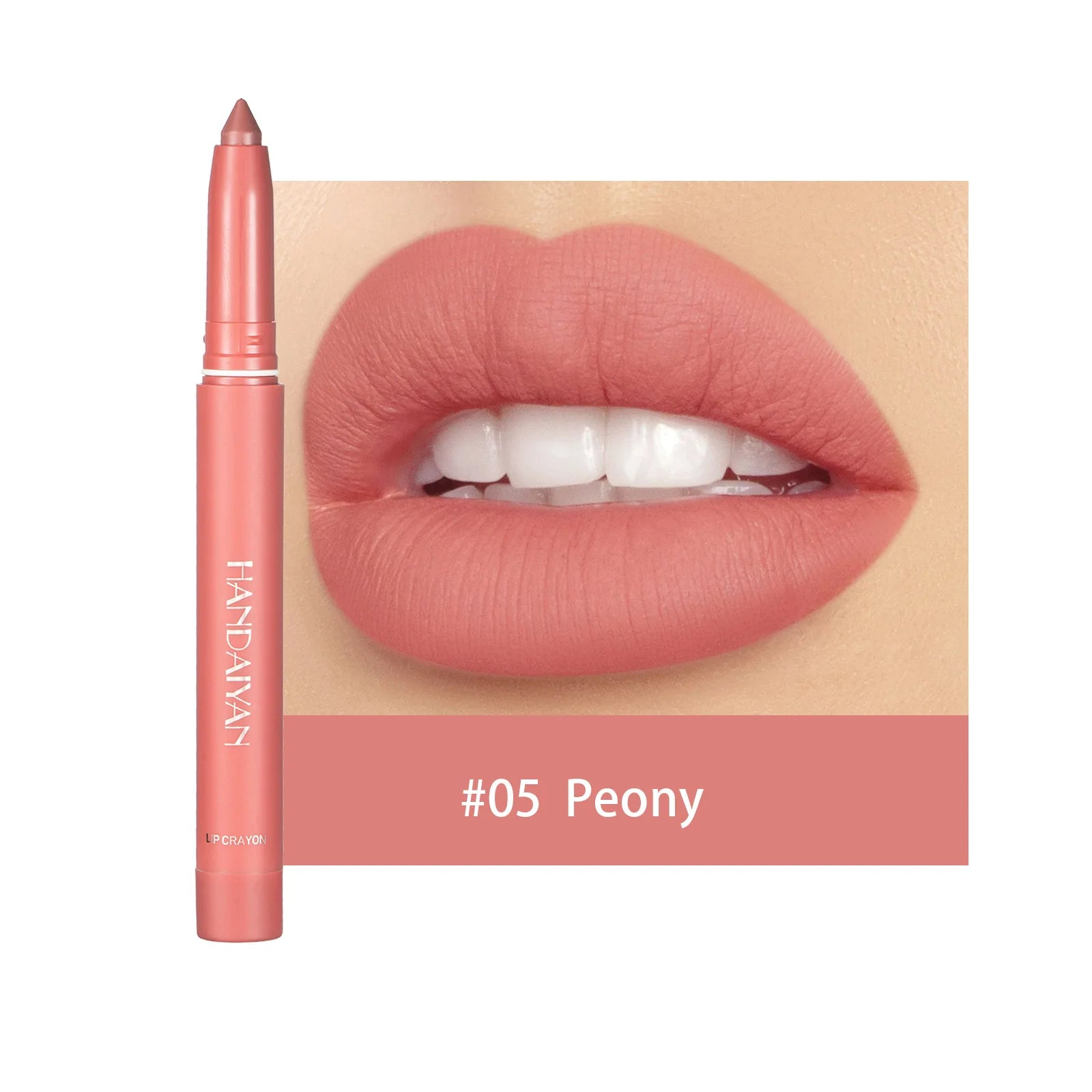 12 Color Matte  Nude Pink Matte Solid Lip Gloss Waterproof Long Lasting cil Lip Liner Pen Lip Makeup