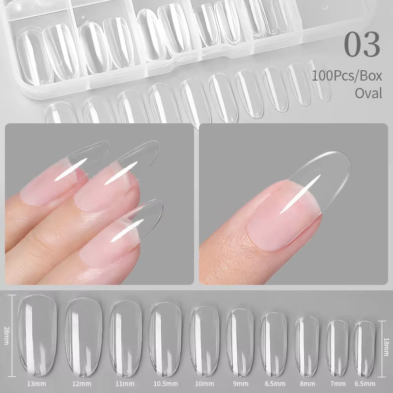 Press on Nail Art False Nails Fake Nails Coffin Gel Nails Extension System Full Cover Short Nail Soft Gel Tips Accessories Tool