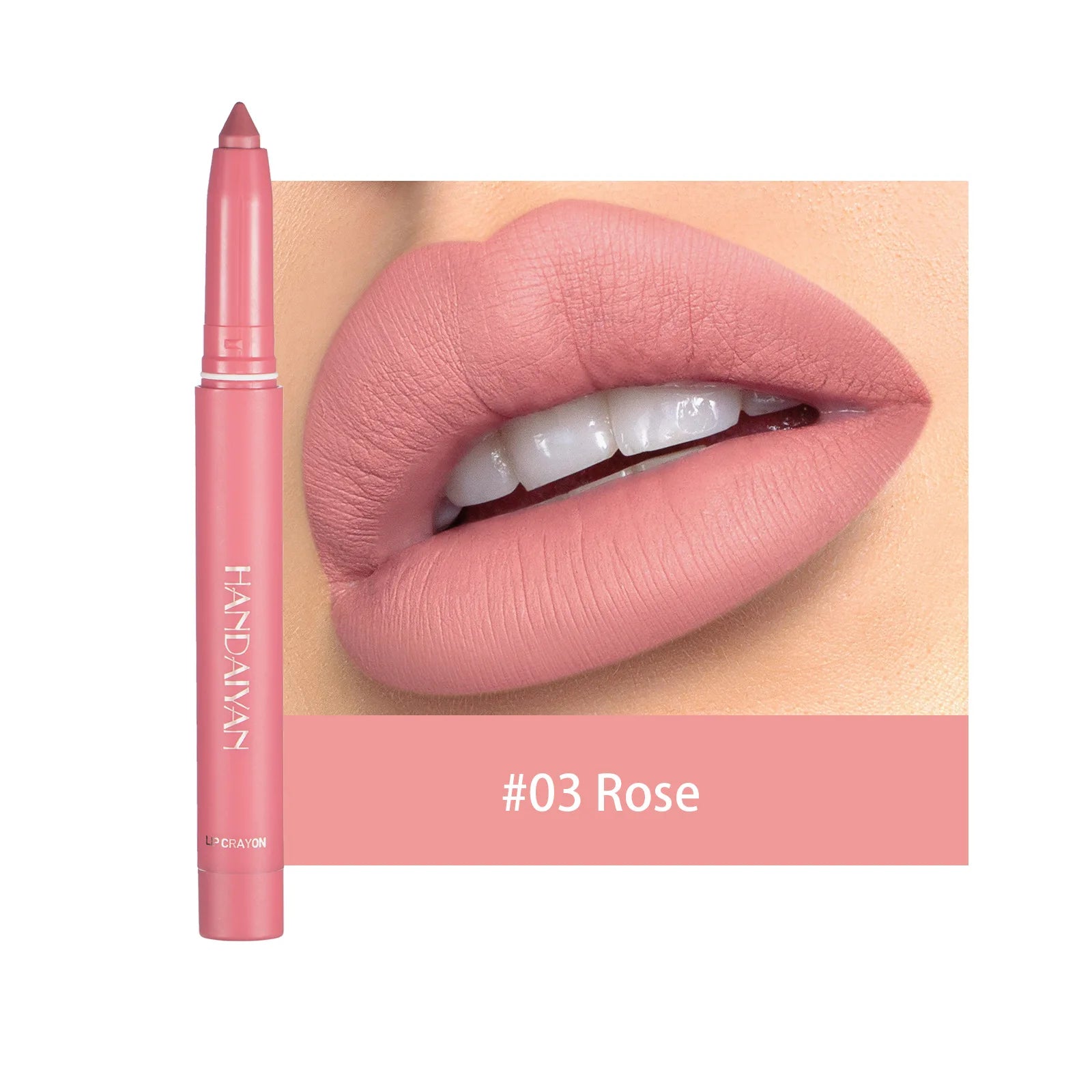 12 Color Matte  Nude Pink Matte Solid Lip Gloss Waterproof Long Lasting cil Lip Liner Pen Lip Makeup