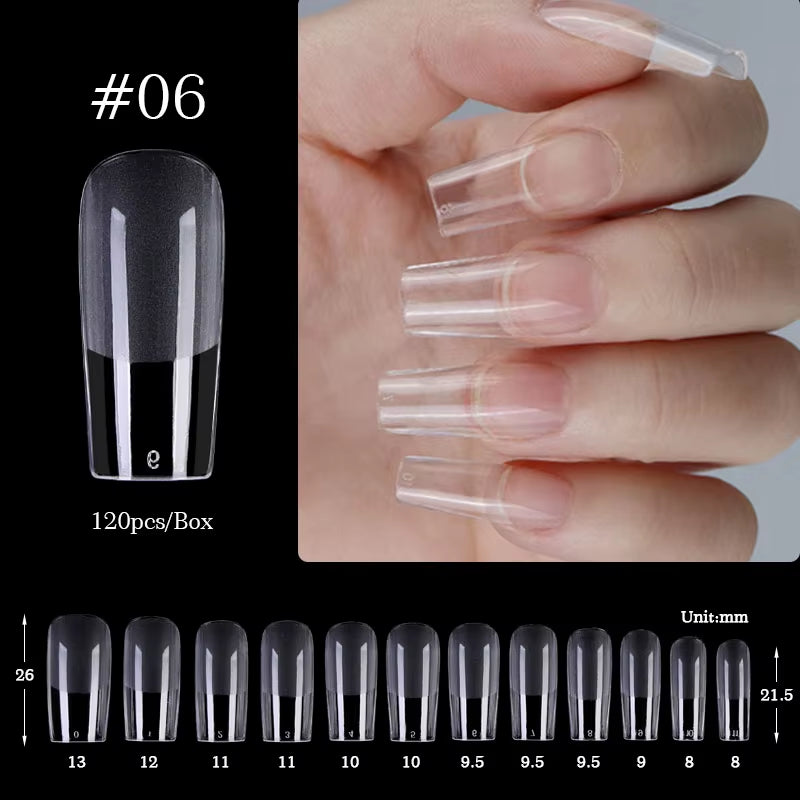 Press on Nail Art False Nails Fake Nails Coffin Gel Nails Extension System Full Cover Short Nail Soft Gel Tips Accessories Tool