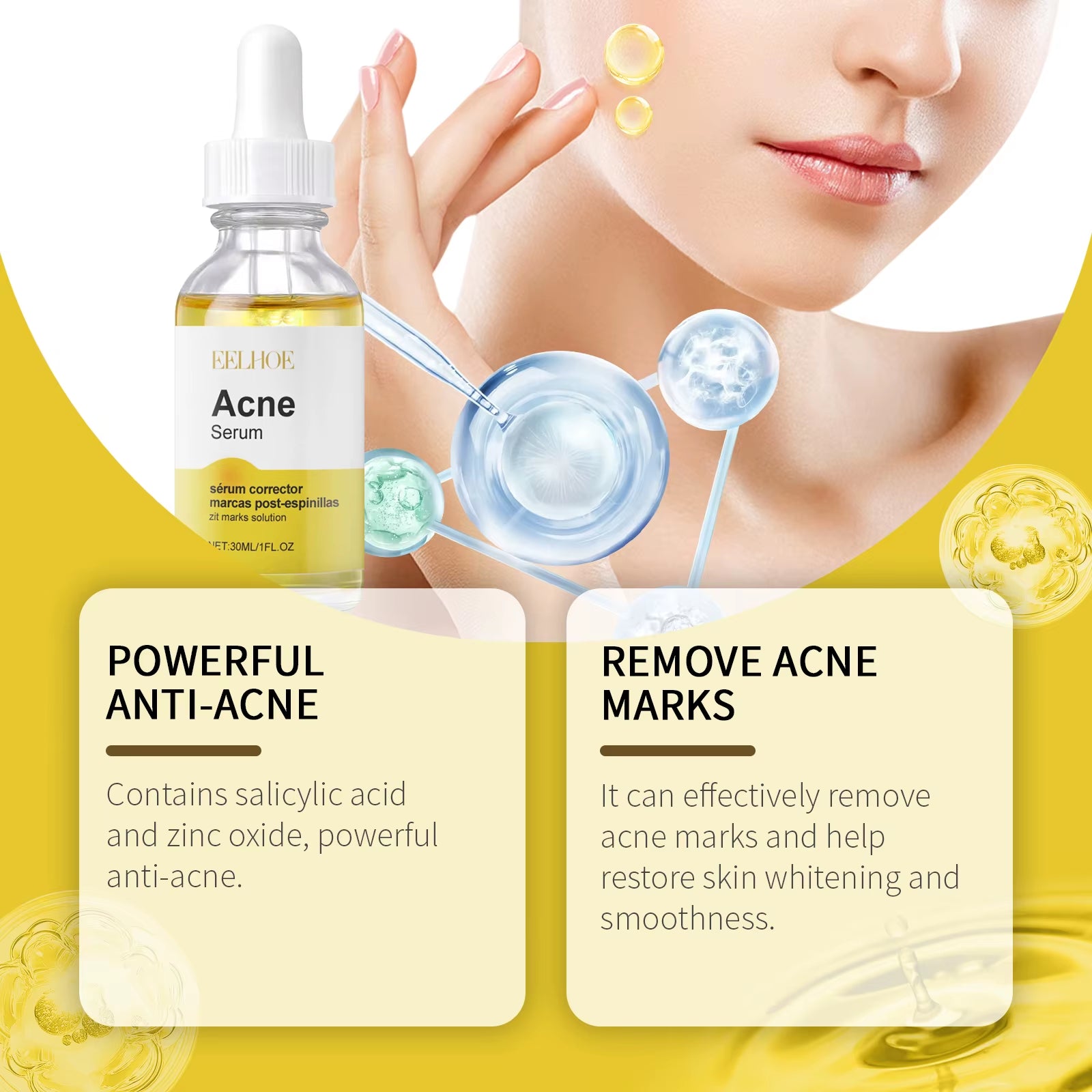 New Products Face Essence Repair Acne Skin Acne Closure Gentle Cleansing Face Skin Facial Korean Skin Care