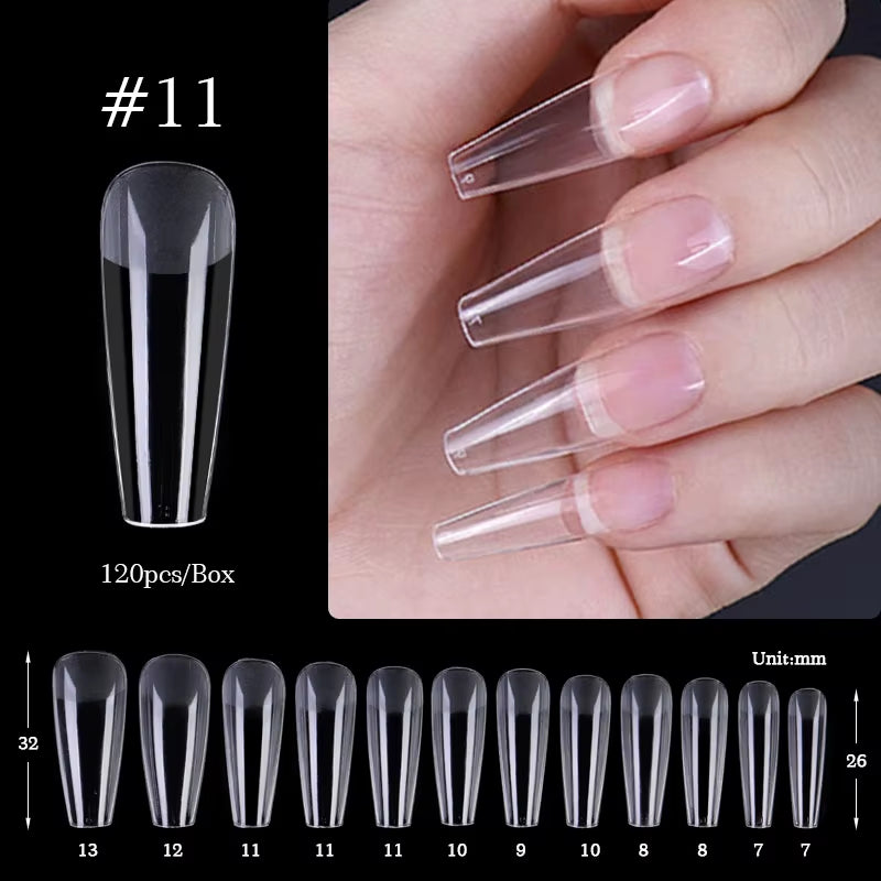 Press on Nail Art False Nails Fake Nails Coffin Gel Nails Extension System Full Cover Short Nail Soft Gel Tips Accessories Tool