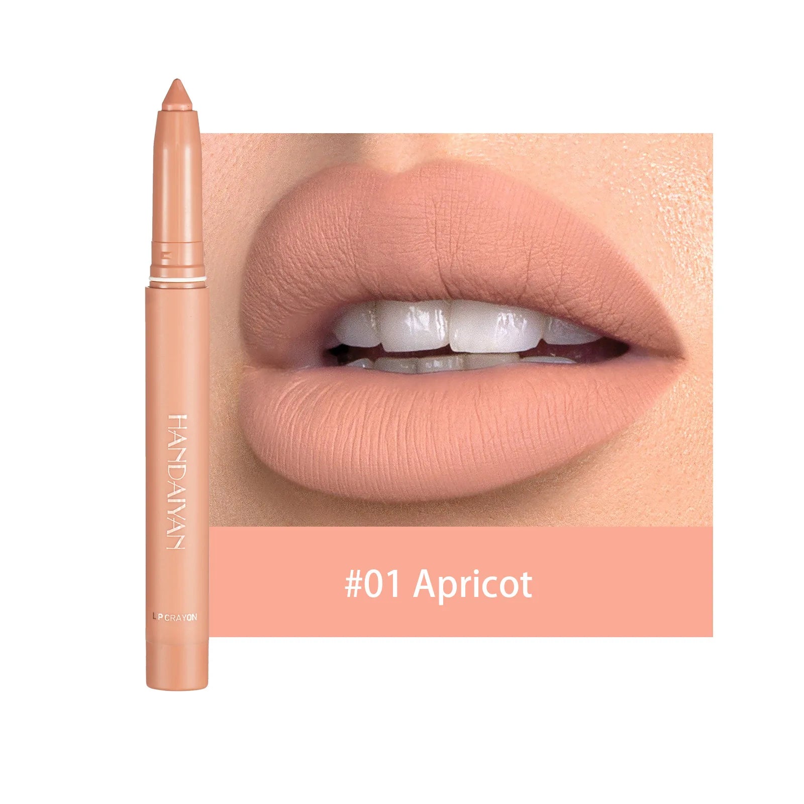 12 Color Matte  Nude Pink Matte Solid Lip Gloss Waterproof Long Lasting cil Lip Liner Pen Lip Makeup